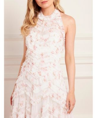 Women's Magnolia Ditsy Elia Halter Neck Gown