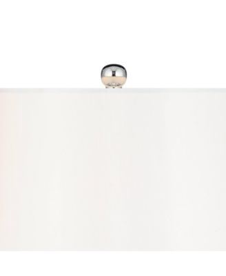 Pablo Modern Table Lamp with Round Riser 28 1/2" Tall  Art Glass Drum Shade for Bedroom Living Room Bedside Nightstand