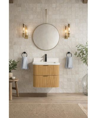 Chantal 24" Floating Bathroom Vanity Oak
