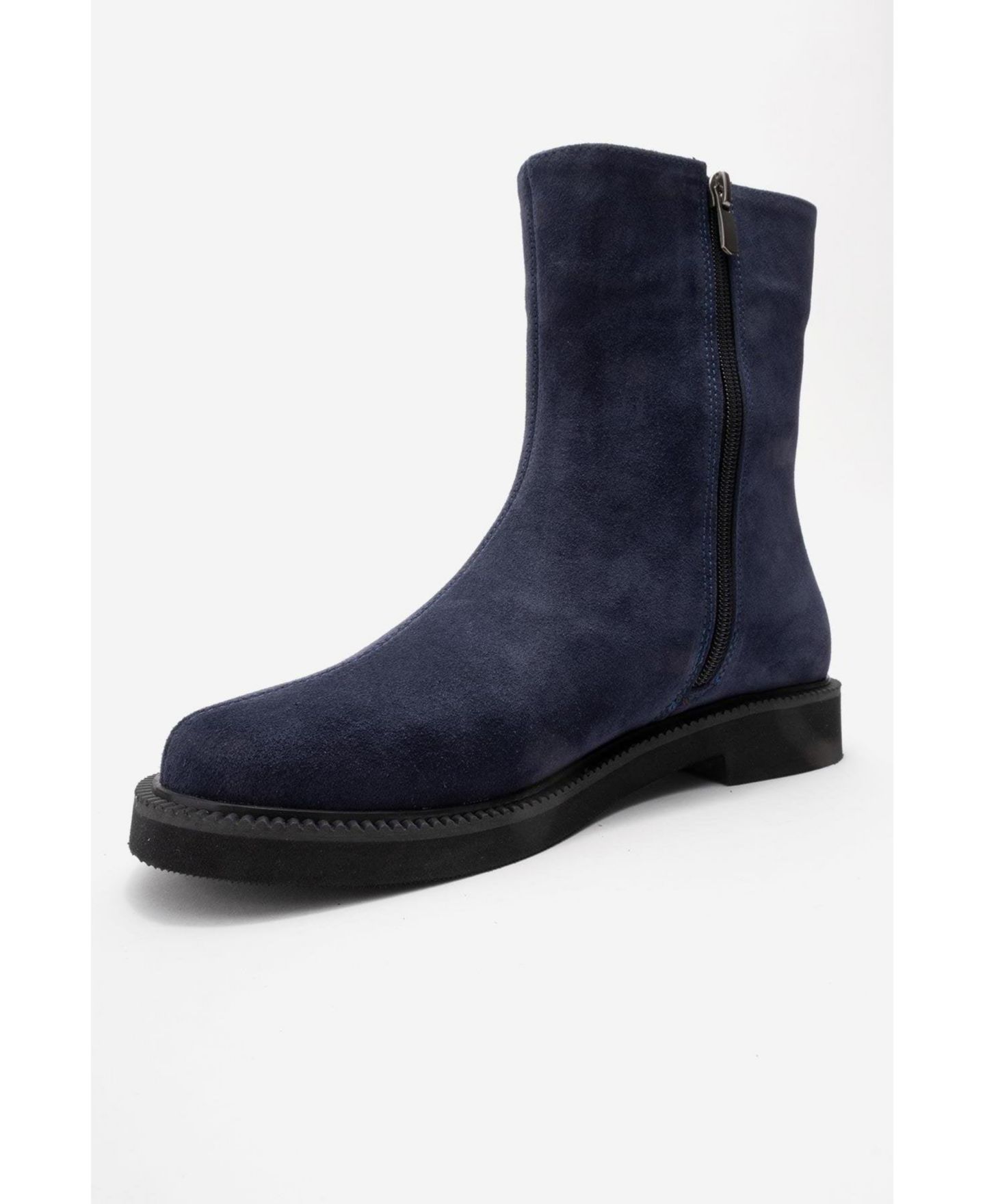 Женские ботинки Forever & Always Shoes Lucano Leather Ankle Boot, цвет: Тёмно-синий замшевый — фото 5