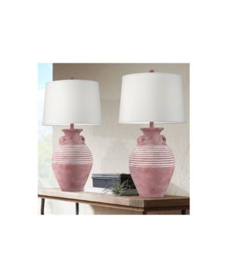 Sierra 30" Tall Jug Large Southwest Farmhouse Rustic End Table Lamps Set of 2