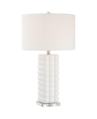Carrie 28" High Textured Bubble Ceramic 3-Way Table Lamp