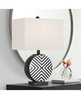 Fraser Ceramic Disc Table Lamp with Dimmer