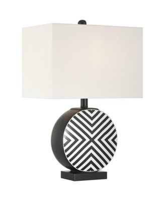 Fraser Ceramic Disc Table Lamp with Dimmer