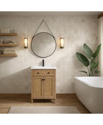Annie 24" Bathroom Vanity Weathered Fir