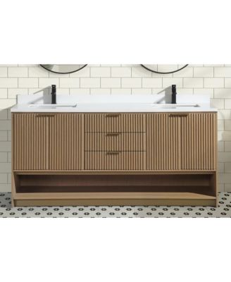 Diego 72" Bathroom Vanity Oak