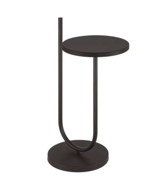 Deva Modern 61" Tall Standing Floor Lamp Side Table Pull Chain Metal Living Room Bedroom House Reading Office