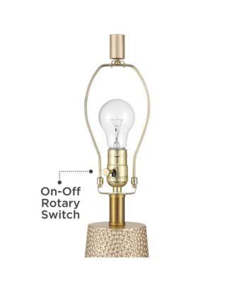 Mira 25 1/4" High Modern Table Lamps Set of 2 Textured Finish Oatmeal Shade Living Room Bedroom Bedside