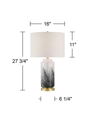Tatiana 27 3/4" Tall Modern 3-Way Table Lamp Finish Art Glass Single Living Room Bedroom (Colors May Vary)
