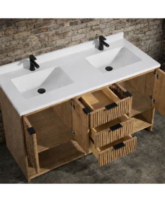 Diego 55" Bathroom Vanity Weathered Fir