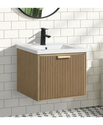 Diego 24" Floating Bathroom Vanity Oak