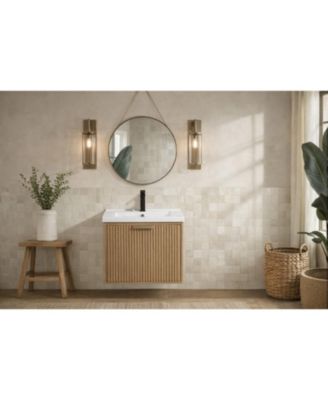 Diego 24" Floating Bathroom Vanity Oak