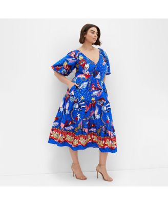 Women's Simona Print Puff Sleeve Dress