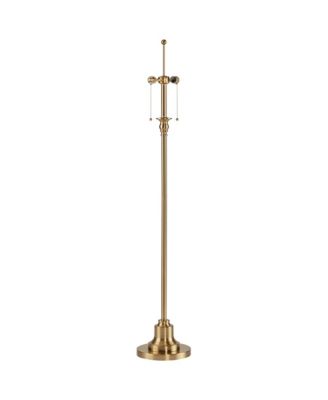 Dyna Traditional 58" Tall Standing Floor Lamp Base Skinny Pole Pull Chain Metal Antique Brass Finish Living Room