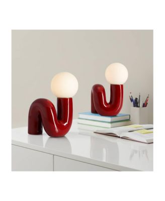 Fondant 11 1/2" Mid Century Modern Accent Table Lamps Set of 2