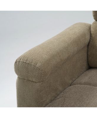 4-Piece L-Shaped Sectional Sofa with High Backrest | Premium Chenille Upholstery