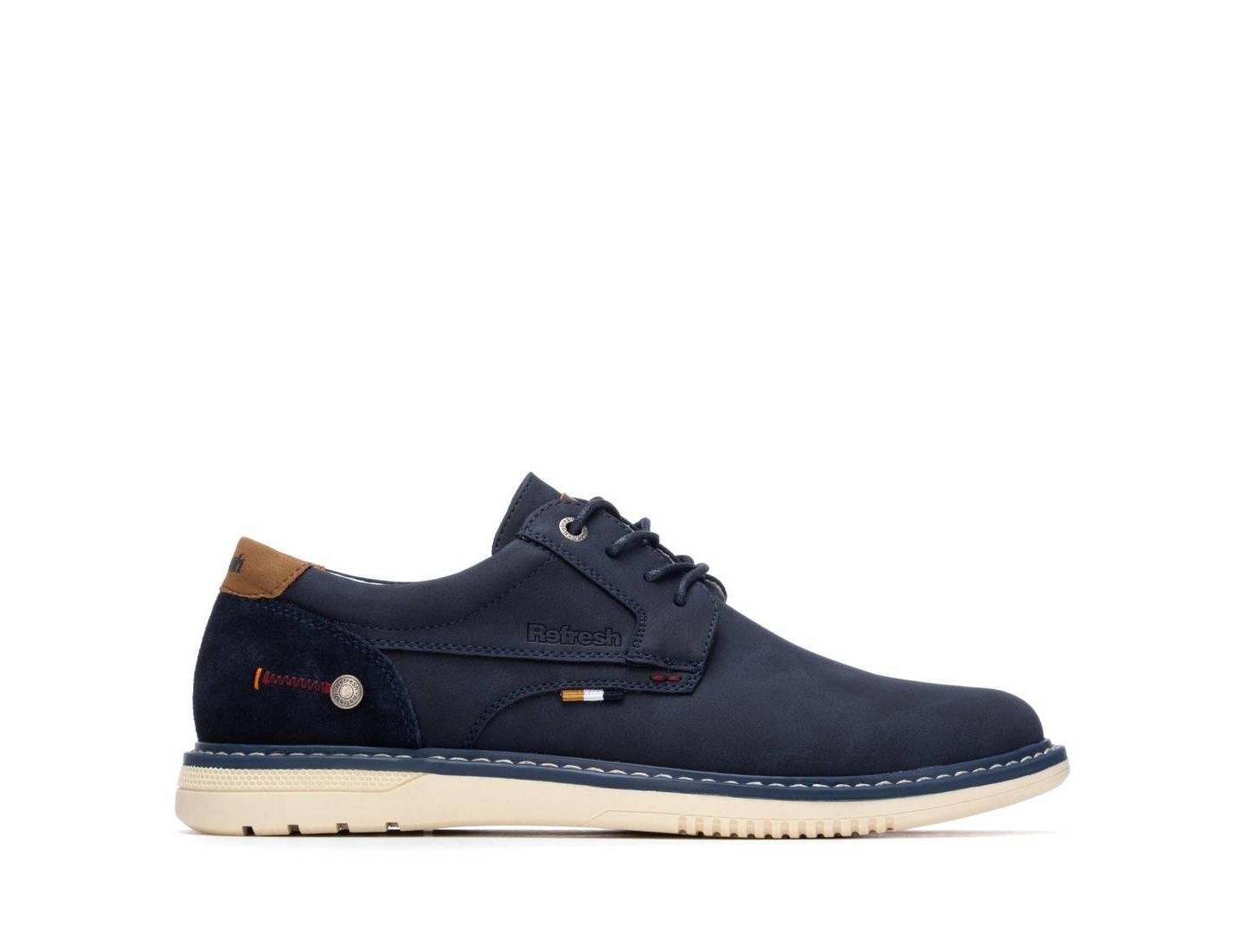 XTI Men's Comfort Sole Casual Oxfords, цвет: Тёмно-синий — фото 4