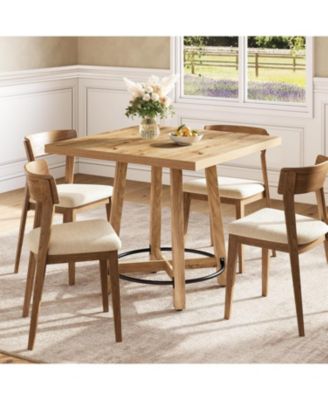 31.5 Inch Modern Dining Table, Square Kitchen Table for Small Space, Perfect for 2-4 People