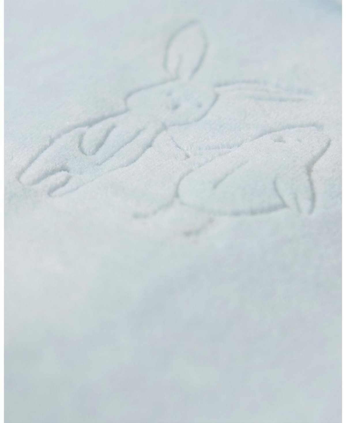 MeMoi Baby Girls "Bunny Meets Chick" Plush Embossed Cotton-Rich Velour Footie