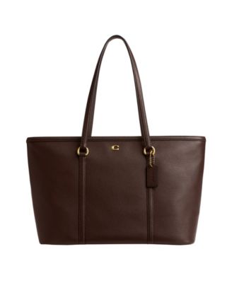 COACH - Excl WHSL Refined Pebble Leather Legacy Large Zip Tote