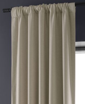 Faux Linen Hotel Blackout Curtain