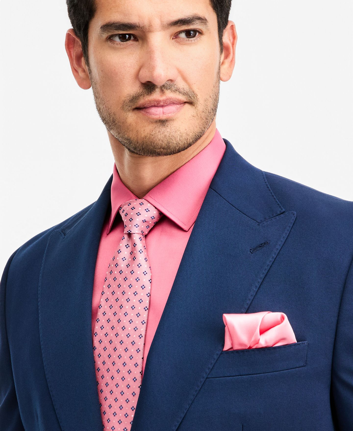 Мужская куртка Tayion Collection Classic-Fit Navy Suit Separate, цвет: Тёмно-синий — фото 3
