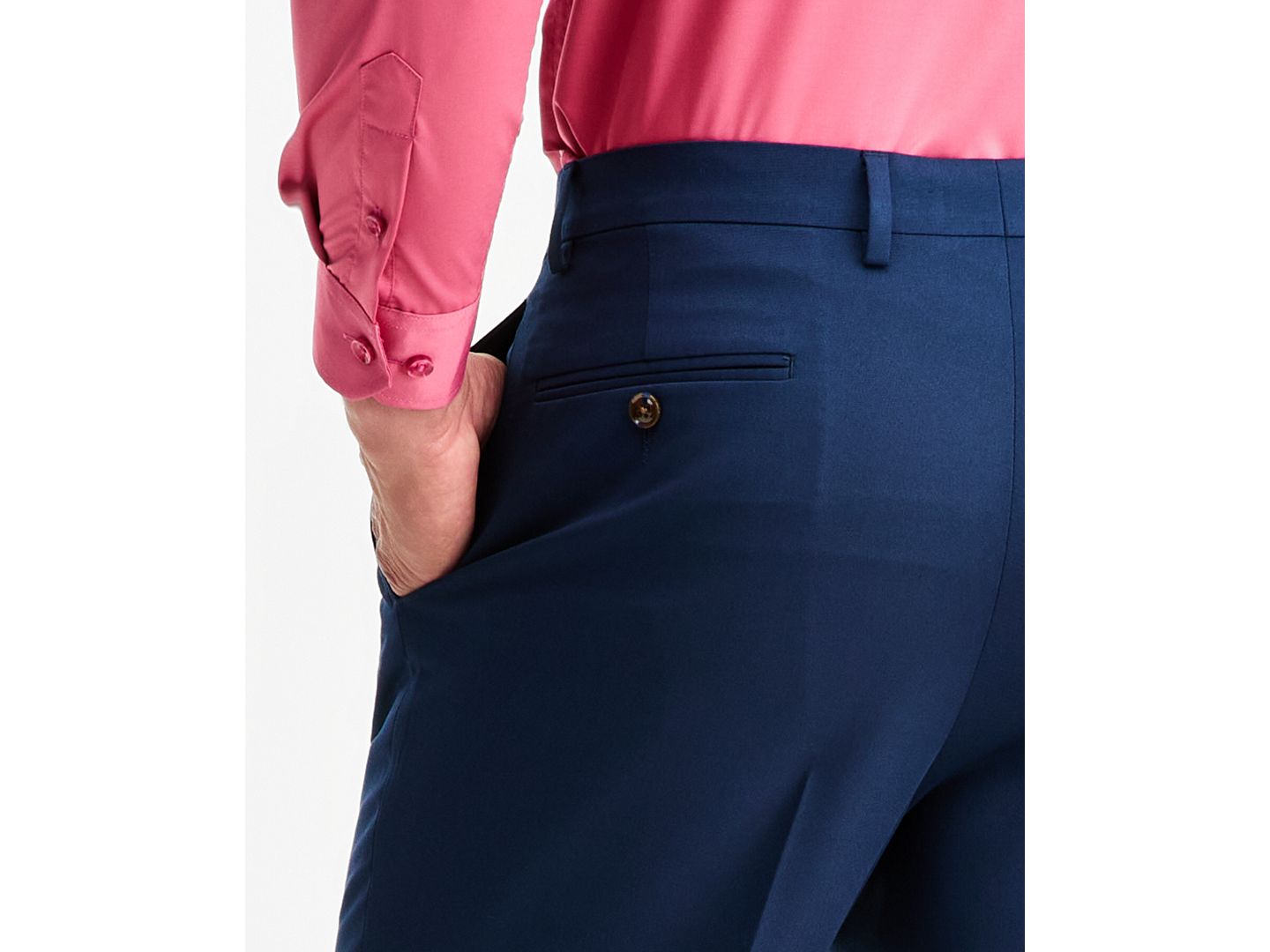 Мужские брюки Tayion Collection Classic-Fit Navy Suit Separate, цвет: Тёмно-синий — фото 5