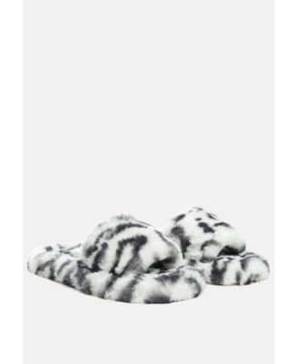 Womens Snuggle In Indoor Fur Flats