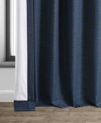 Faux Linen Hotel Blackout Curtain