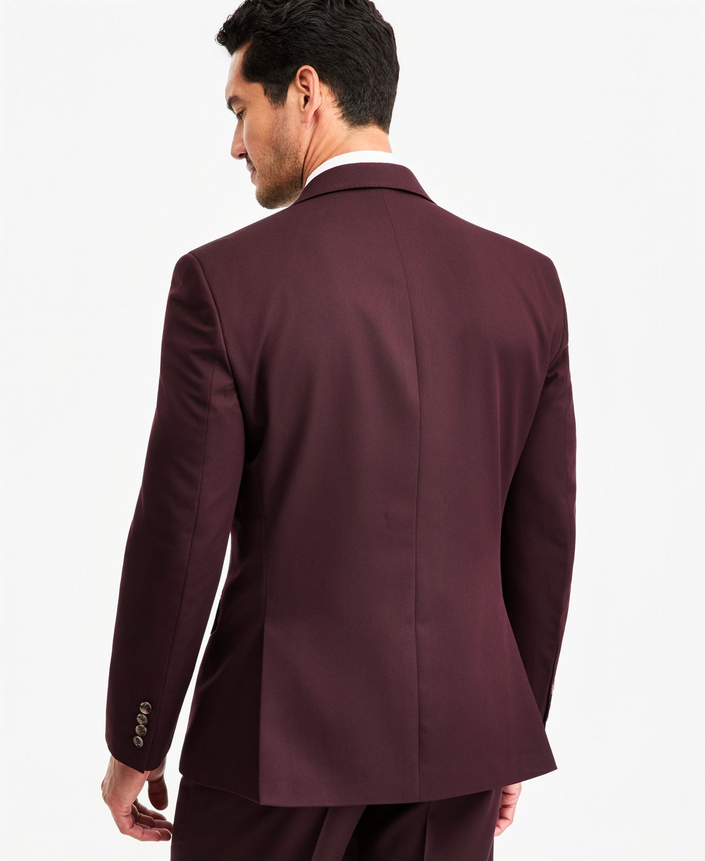 Мужская куртка Tayion Collection Classic-Fit Burgundy Suit Separate, цвет: Бордовый — фото 4
