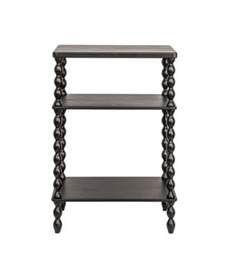 Bobbin Leg 20" Wood Rectangle Accent Table