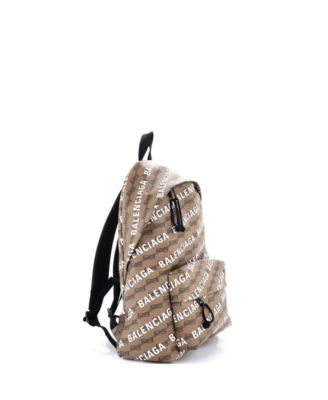 Signature Backpack BB Logo Coated Canvas