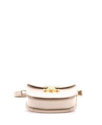 Triomphe Besace Clea Flap Bag Leather