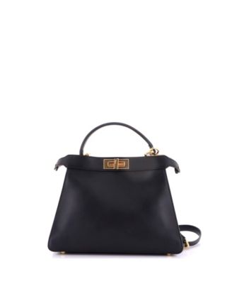 Medium Peekaboo ISeeU Bag Leather