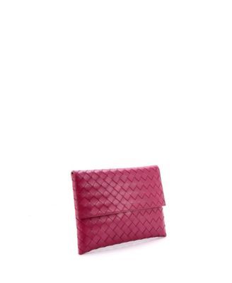 Flat Flap Pouch Intrecciato Nappa