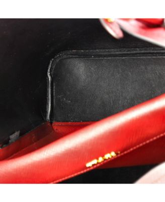 Medium Cuir Double Tote Saffiano Leather