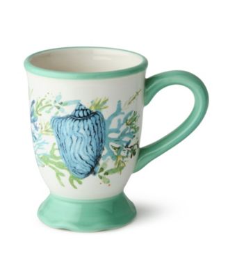 Sea Glass Ceramic Mugs, Set of 4