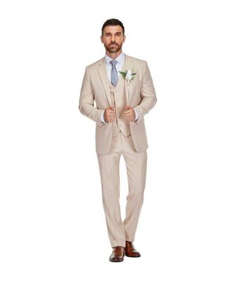 Men's 3-Piece Classic Fit Performance Stretch Suit