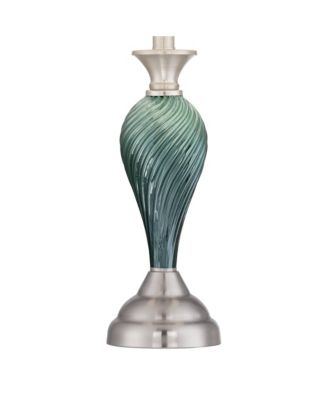 Arden 25" High Twist Modern Coastal Table Lamps Set of 2 Living Room Bedroom Bedside