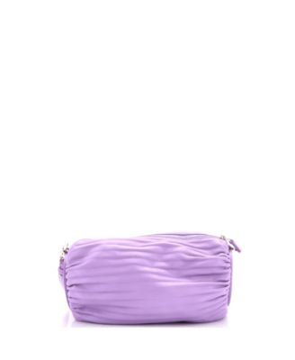 Bracelet Pouch Shoulder Bag Pleated Leather