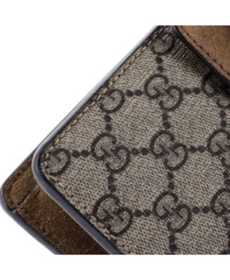 Small Dionysus Bag GG Coated Canvas with Crystal Embellished Metal