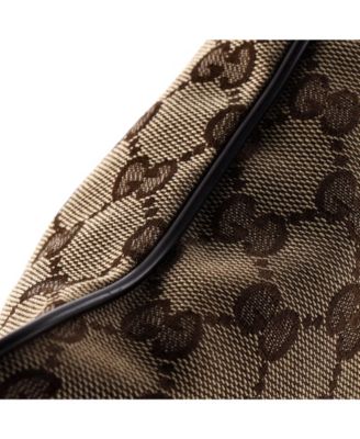 Small Web Strap Zip Messenger Bag GG Canvas