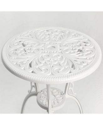 Patio Bistro Sets 3 Piece Outdoor Cast Aluminum Patio Bistro Set