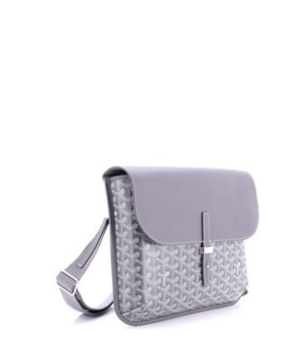 Coursier Messenger Bag Coated Canvas and Leather