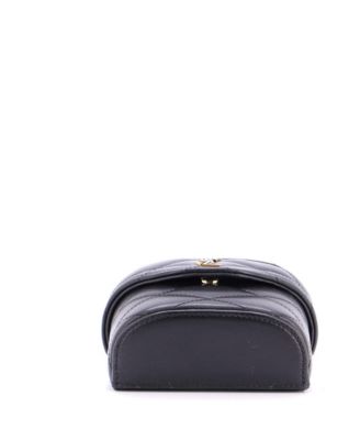 Micro June Box Bag Quilted Leather