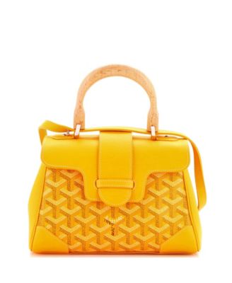 Mini Saigon Top Handle Bag Coated Canvas with Leather