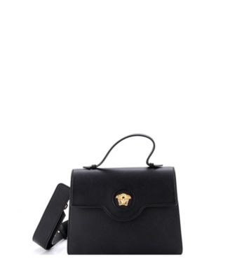 La Medusa Top Handle Tote Bag Leather