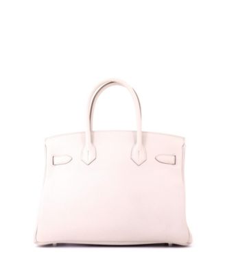 Birkin 30 Handbag Light Togo with Palladium Hardware