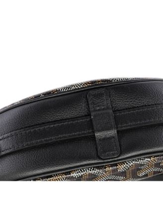 Hirondelle Shoulder Bag Coated Canvas and Leather