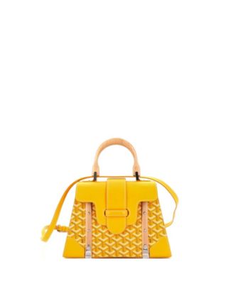 PM Saigon Top Handle Bag Coated Canvas with Leather